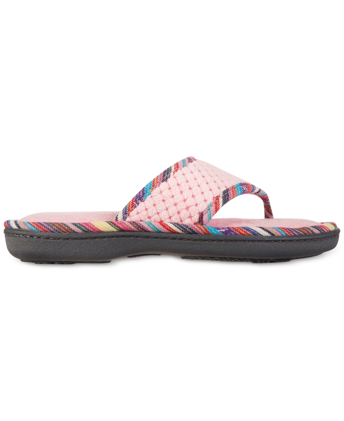 Isotoner Signature Women's Popcorn Microterry Elsie Thong Slippers