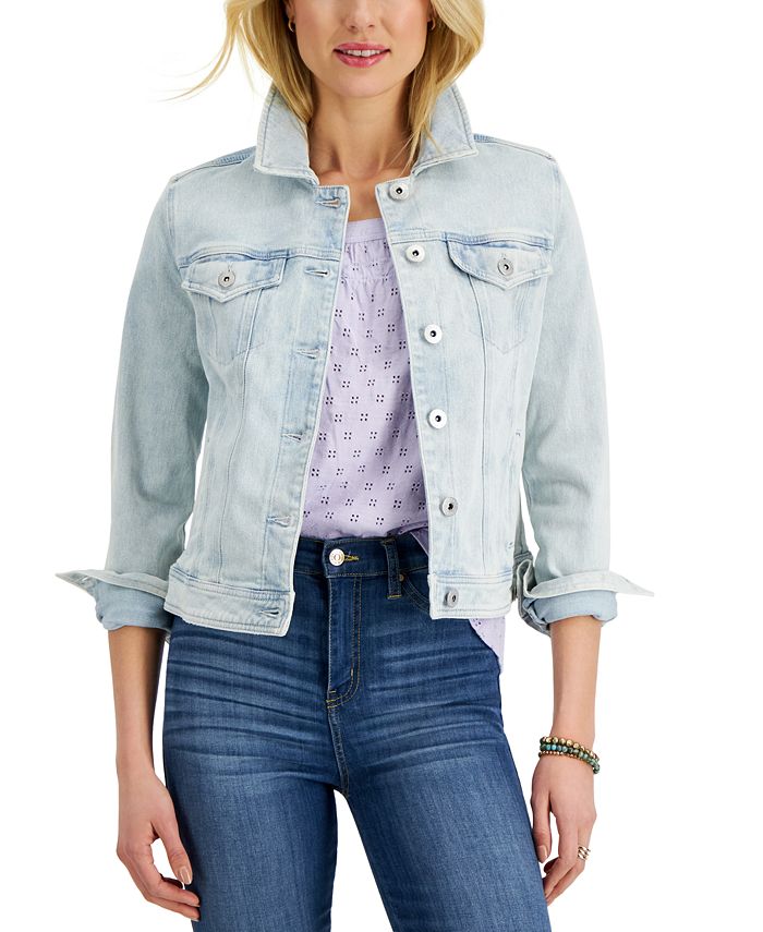 Style & Co Classic Denim Jacket, Created for Macy's - Macy's