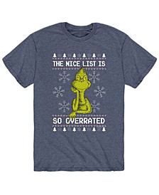 Men's Dr. Seuss The Grinch Nice Is Overrated T-shirt