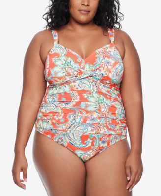 lauren plus size swimwear