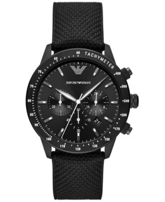 emporio armani black watch