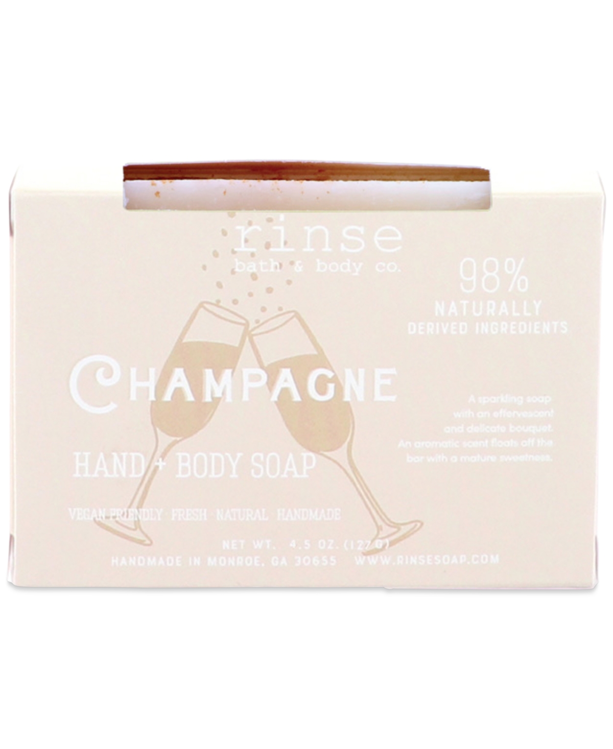 Rinse Bath & Body Co. Champagne Soap In Beige Khak