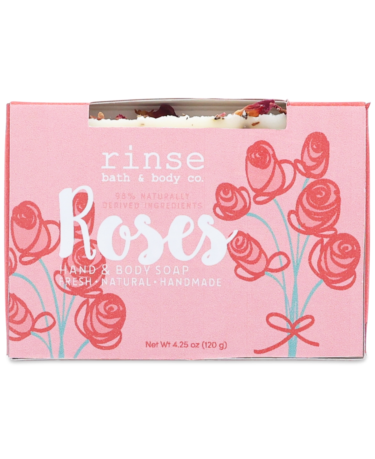 Rinse Bath & Body Co. Roses Soap In Pink