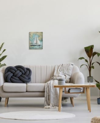 Retro World Map Sail Boat Ocean Coast Painting Wall Plaque Art, 10" x 15"