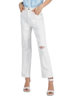 White Distressed Jeans - Macy's
