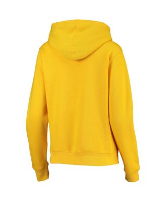Women's Maize Michigan Wolverines Arch and Logo 1 Pullover Hoodie