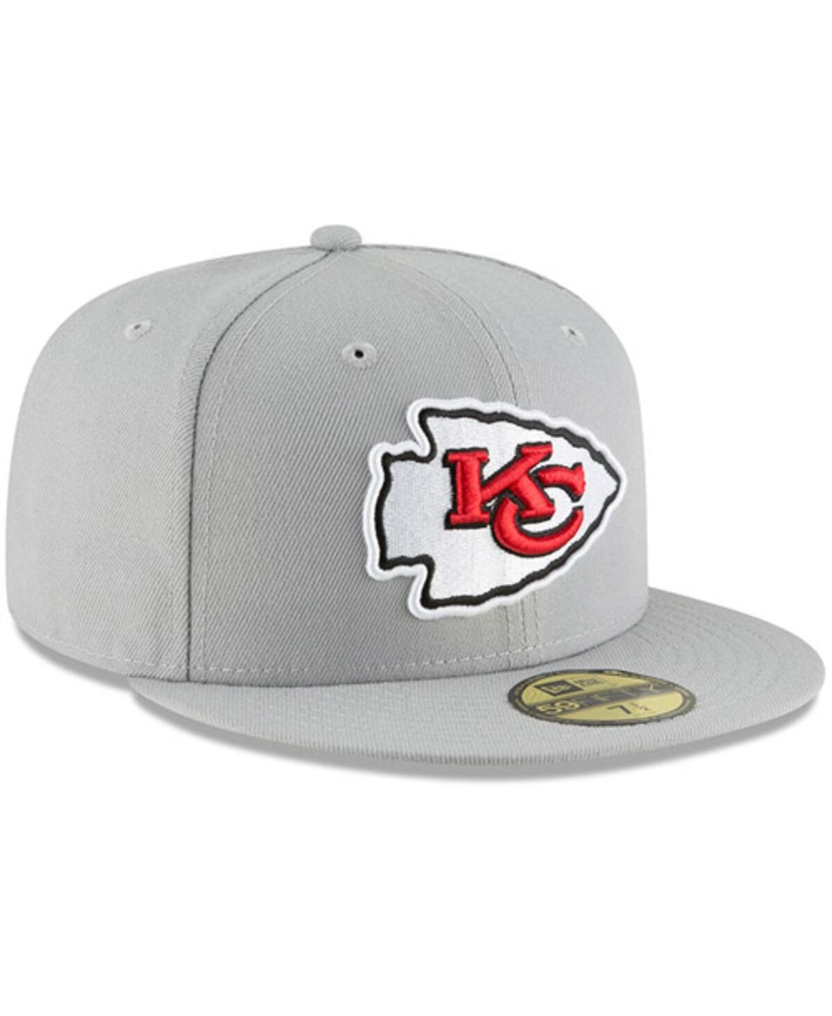 Men's Gray Kansas City Chiefs Omaha 59FIFTY Hat