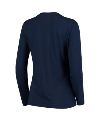 Women's Navy New York Yankees Post Season Long Sleeve T-shirt