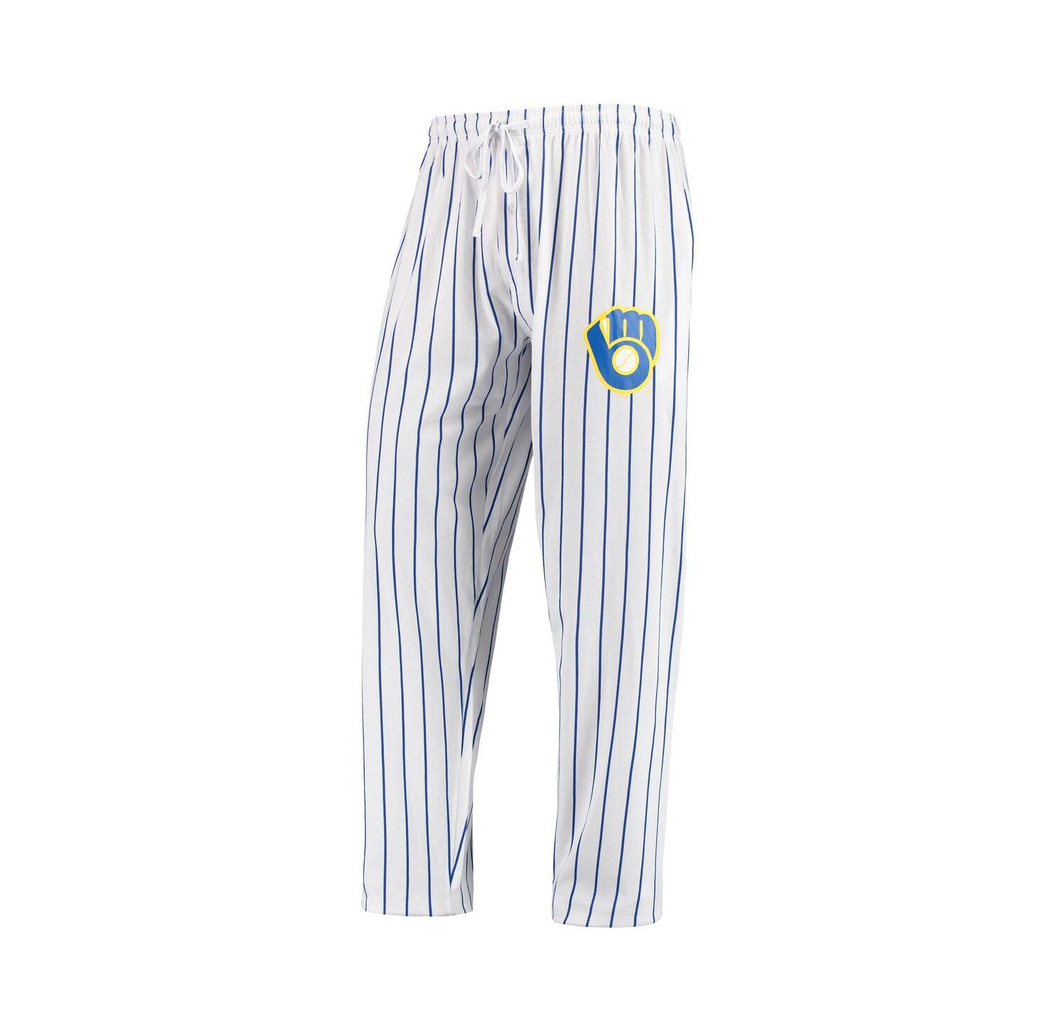 Men's White, Navy Milwaukee Brewers Vigor Lounge Pant