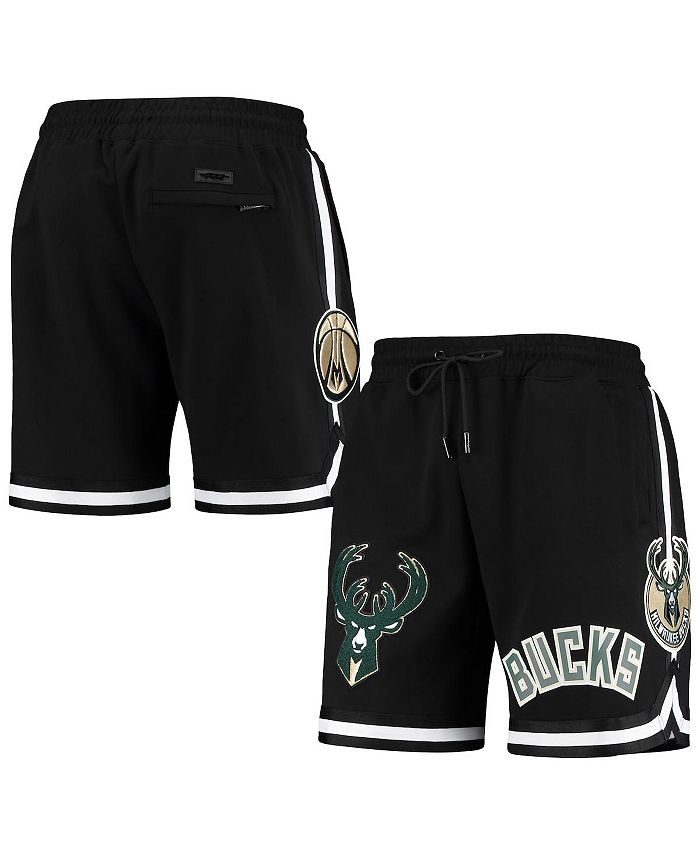 Pro Standard Men's Black Milwaukee Bucks Chenille Shorts - Macy's
