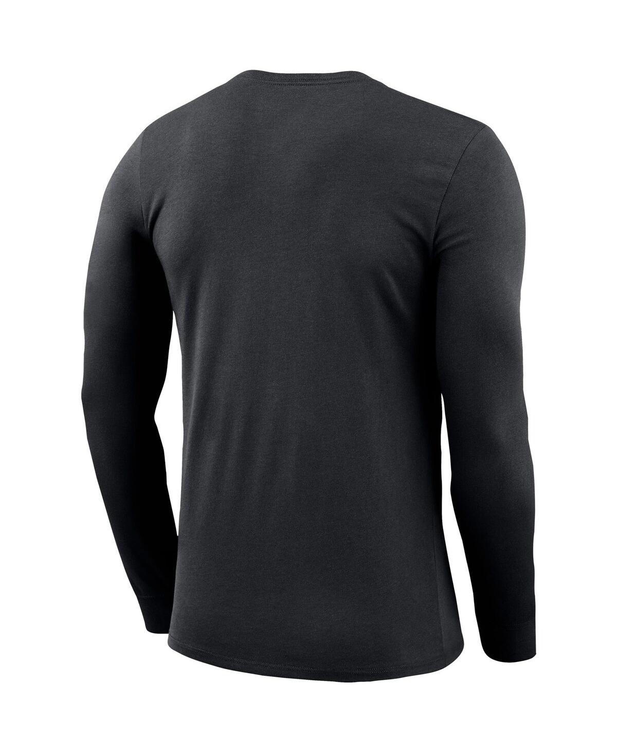 Men'sOregon Ducks Basketball Icon Legend Performance Long Sleeve T-shirt - Black