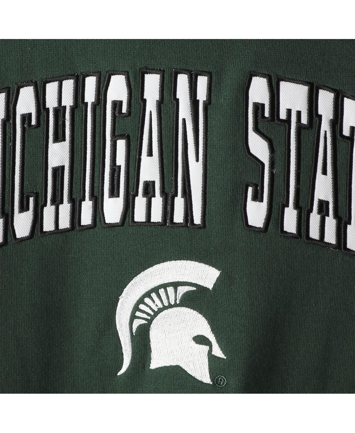 Shop Colosseum Big Boys Green Michigan State Spartans 2-hit Team Pullover Hoodie