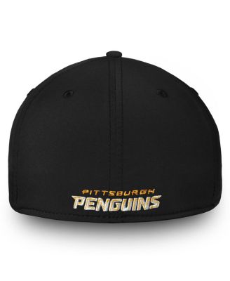 Men's Black Pittsburgh Penguins Core Primary Logo Flex Hat