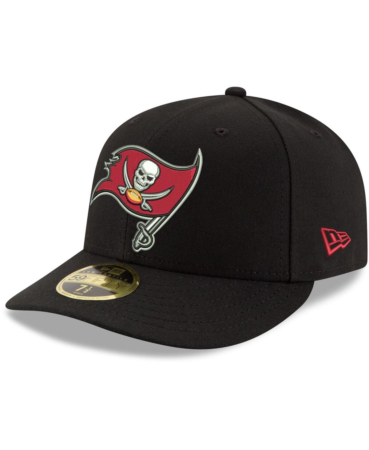 Men'sTampa Bay Buccaneers Omaha Low Profile 59FIFTY Fitted Team Hat - Black