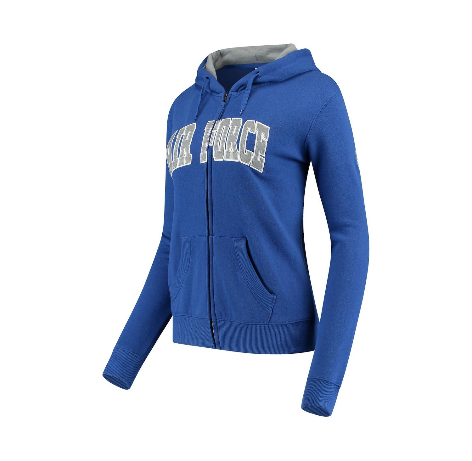Women's Stadium Athletic Royal Air Force Falcons Arched Name Full-Zip Hoodie