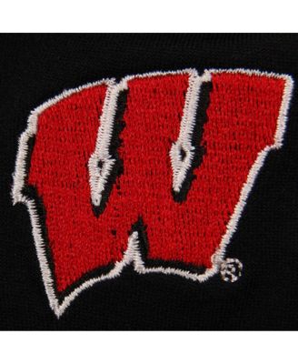 Women's Black Wisconsin Badgers Fleece Leggings