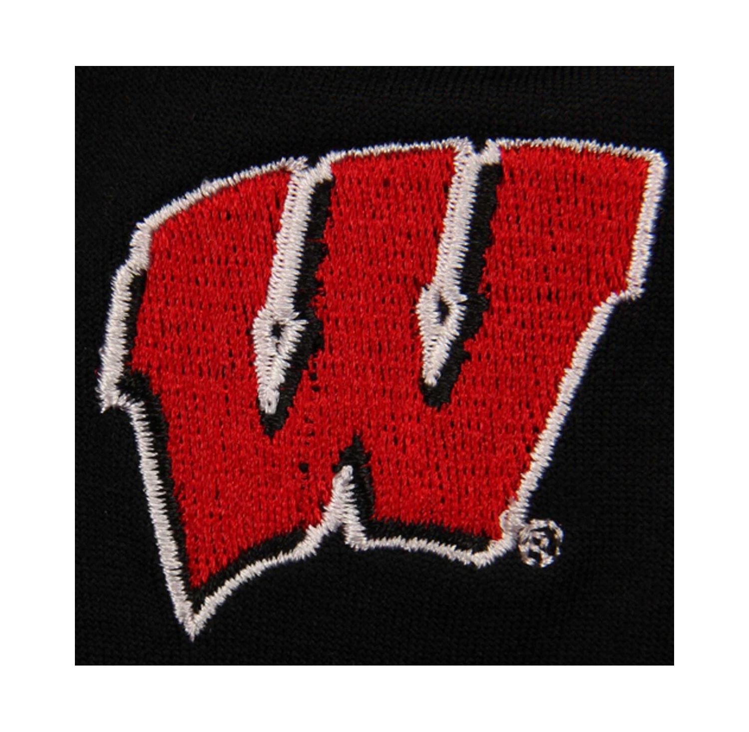 Women's Black Wisconsin Badgers Fleece Leggings