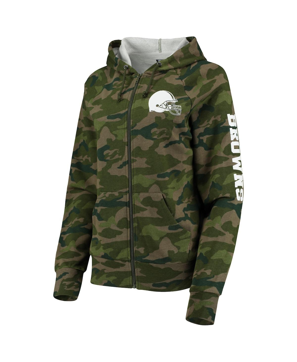 Women'sCleveland Browns Raglan Full-Zip Hoodie - Camo