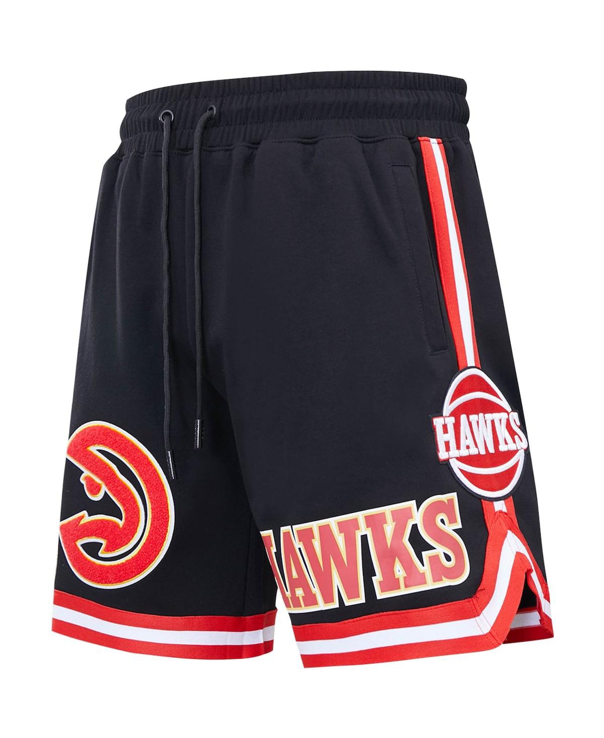 Men'sAtlanta Hawks Chenille Shorts - Black