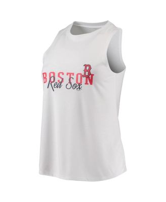 Women's White, Black Boston Red Sox Sonata Tank Top and Leggings Set