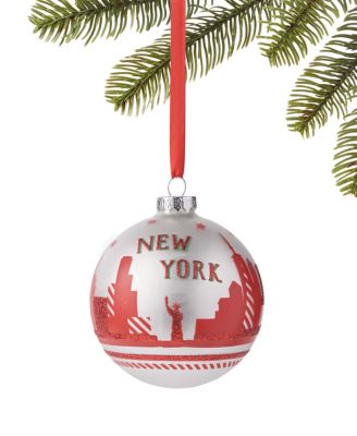 Macy's - Glass New York Ball Ornament