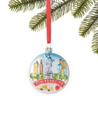 Macy's - Glass New York Ball Ornament