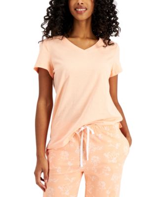 Photo 1 of XSMALL - Charter Club Everyday Cotton V-Neck Pajama T-Shirt, Created for Macy's