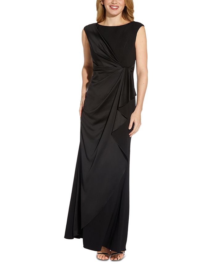 Adrianna Papell Crepe Gown - Macy's
