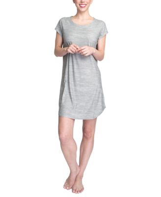 Keyhole-back Sleep Shirt In Grey | ModeSens