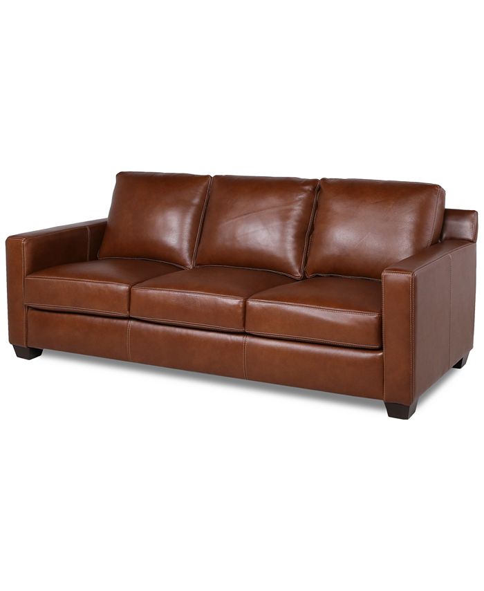 Macy's Emilyn Leather Sofa Macy's
