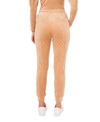 Women's Velour Drawstring Waist Pull on Pants