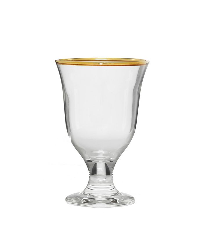 Classic Touch Short Stem 10 oz Water Glasses, Set of 6 Macy's