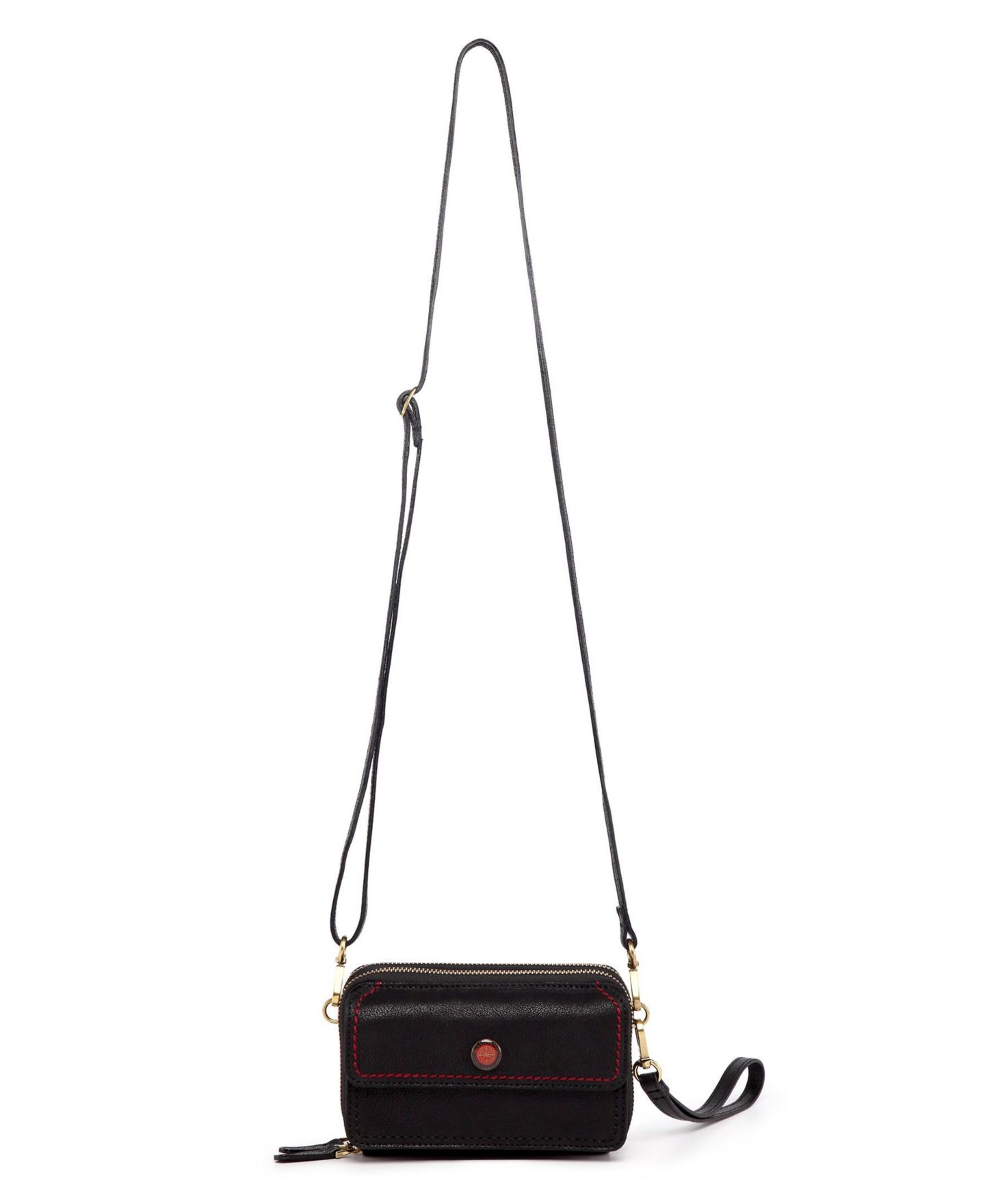 Женский кошелёк OLD TREND Northwood Mini Leather Crossbody Wallet, цвет: Чёрный — фото 7