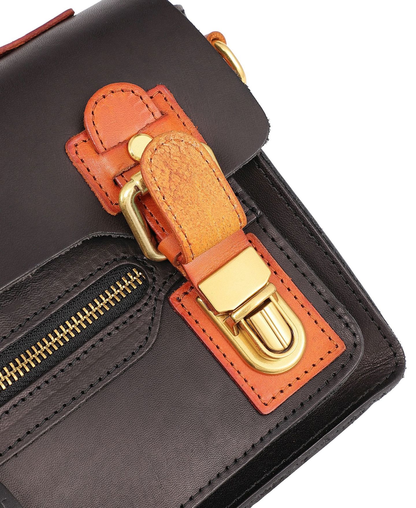 Женская сумка OLD TREND Genuine Leather Aster Mini Satchel, цвет: Чёрный — фото 11