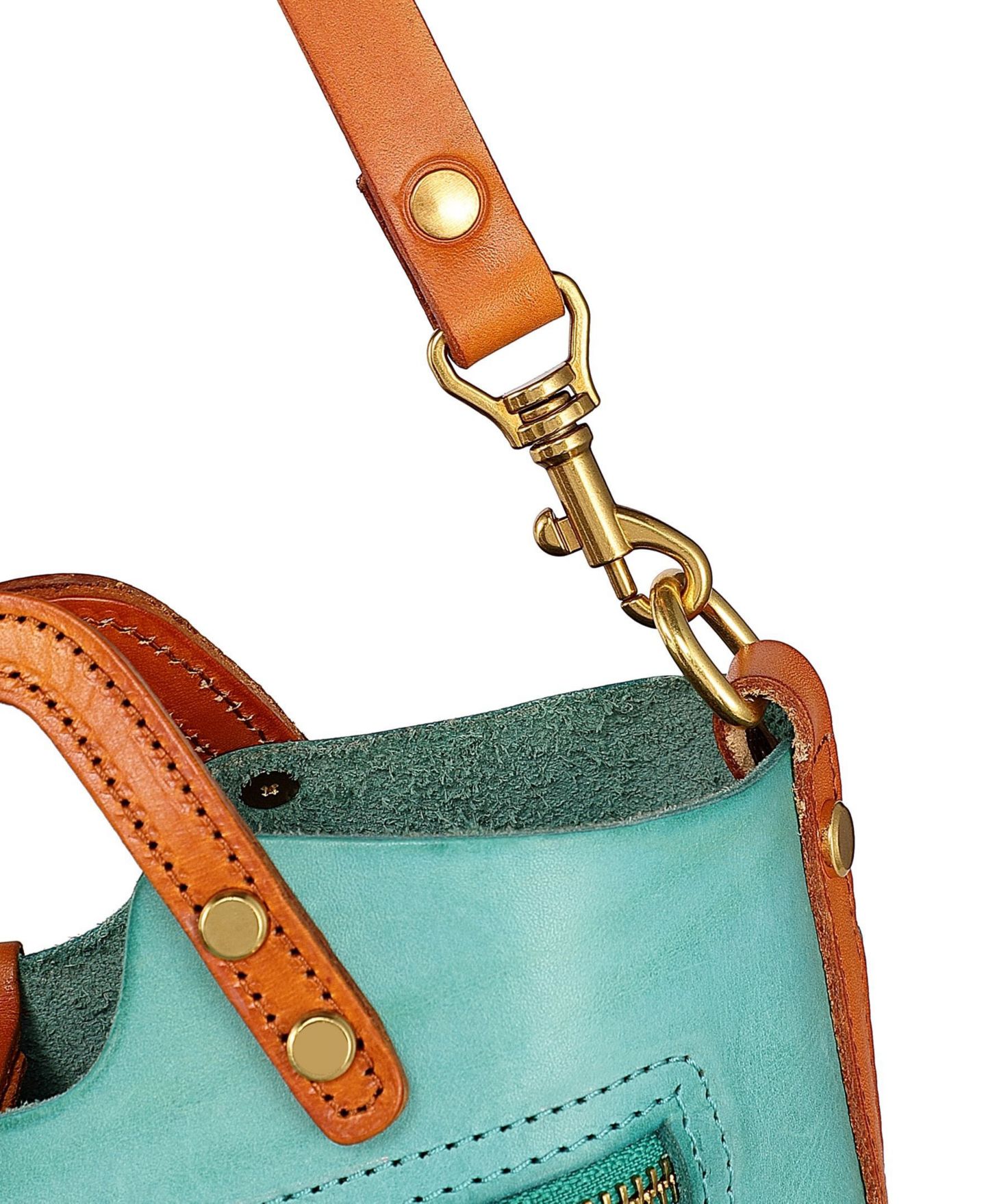 Женская сумка OLD TREND Genuine Leather Sprout Land Mini, цвет: Аквамариновый — фото 13