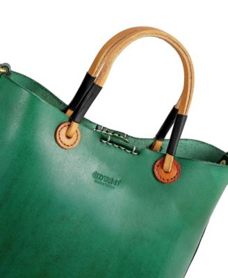 Women's Genuine Leather Outwest Mini Tote Bag