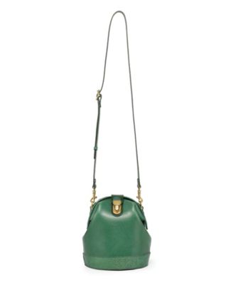 Women's Genuine Leather Doctor Bucket Crossbody Convertible Bag