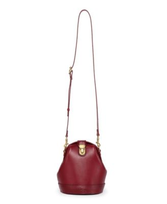 Women's Genuine Leather Doctor Bucket Crossbody Convertible Bag