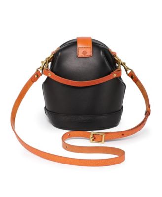 Women's Genuine Leather Doctor Bucket Crossbody Convertible Bag