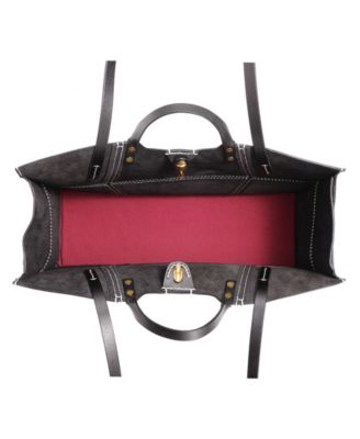 Women's Genuine Leather Rose All-day Tote Bag