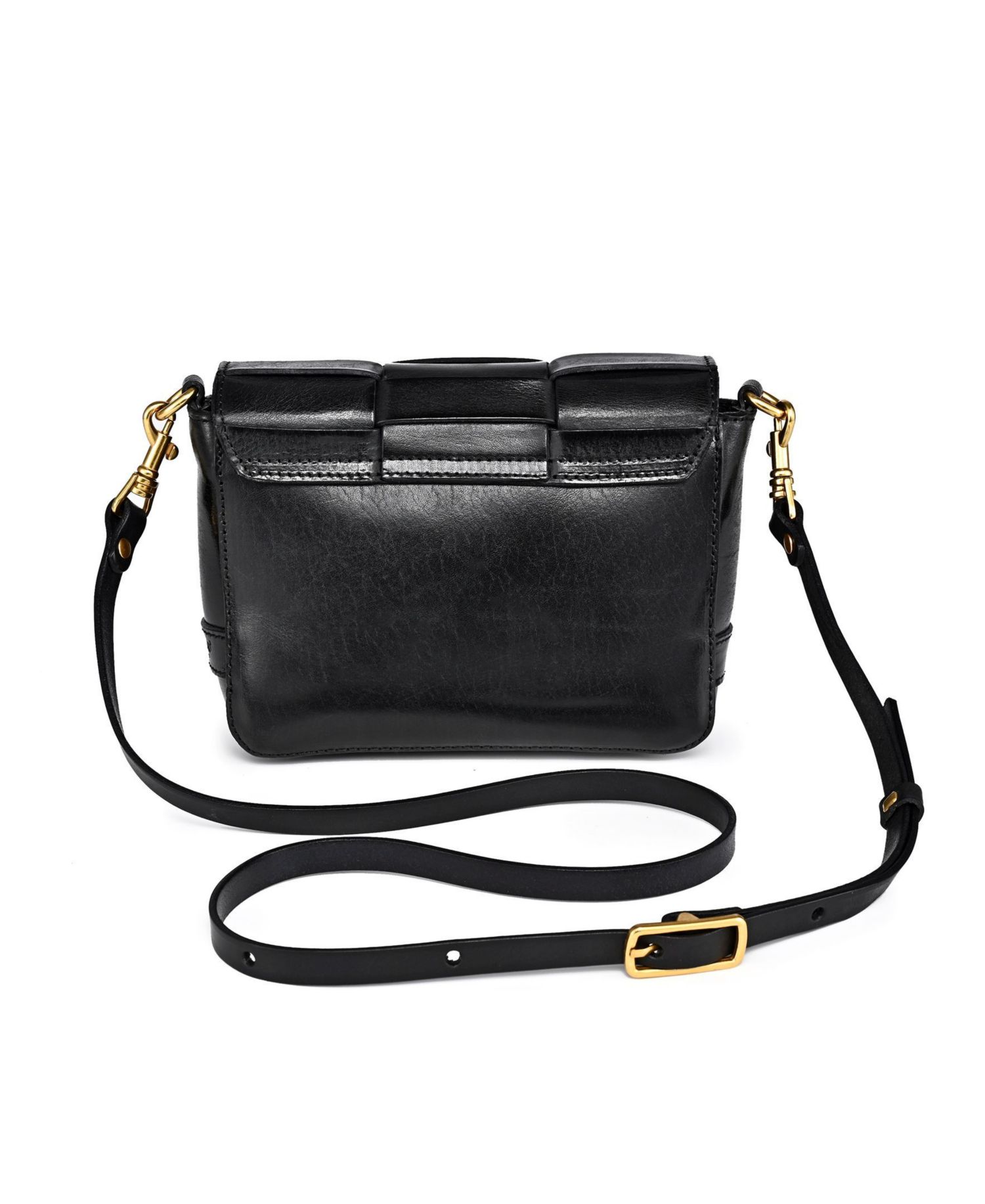 Lupine Mini Woven Leather Crossbody Bag