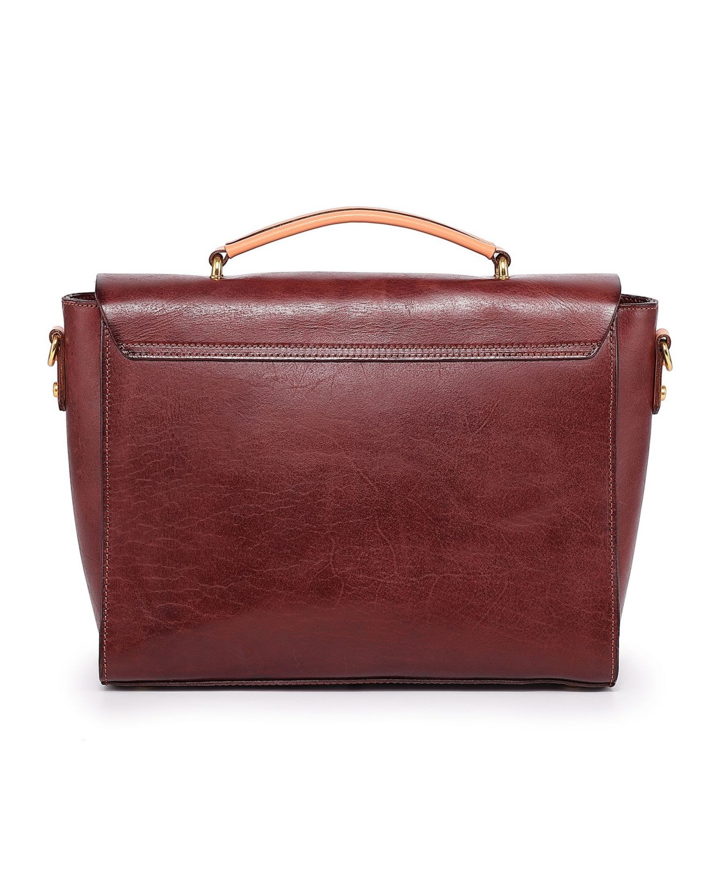 Женская сумка OLD TREND Genuine Leather Alder Brief, цвет: Коричневый / Бежевый — фото 5