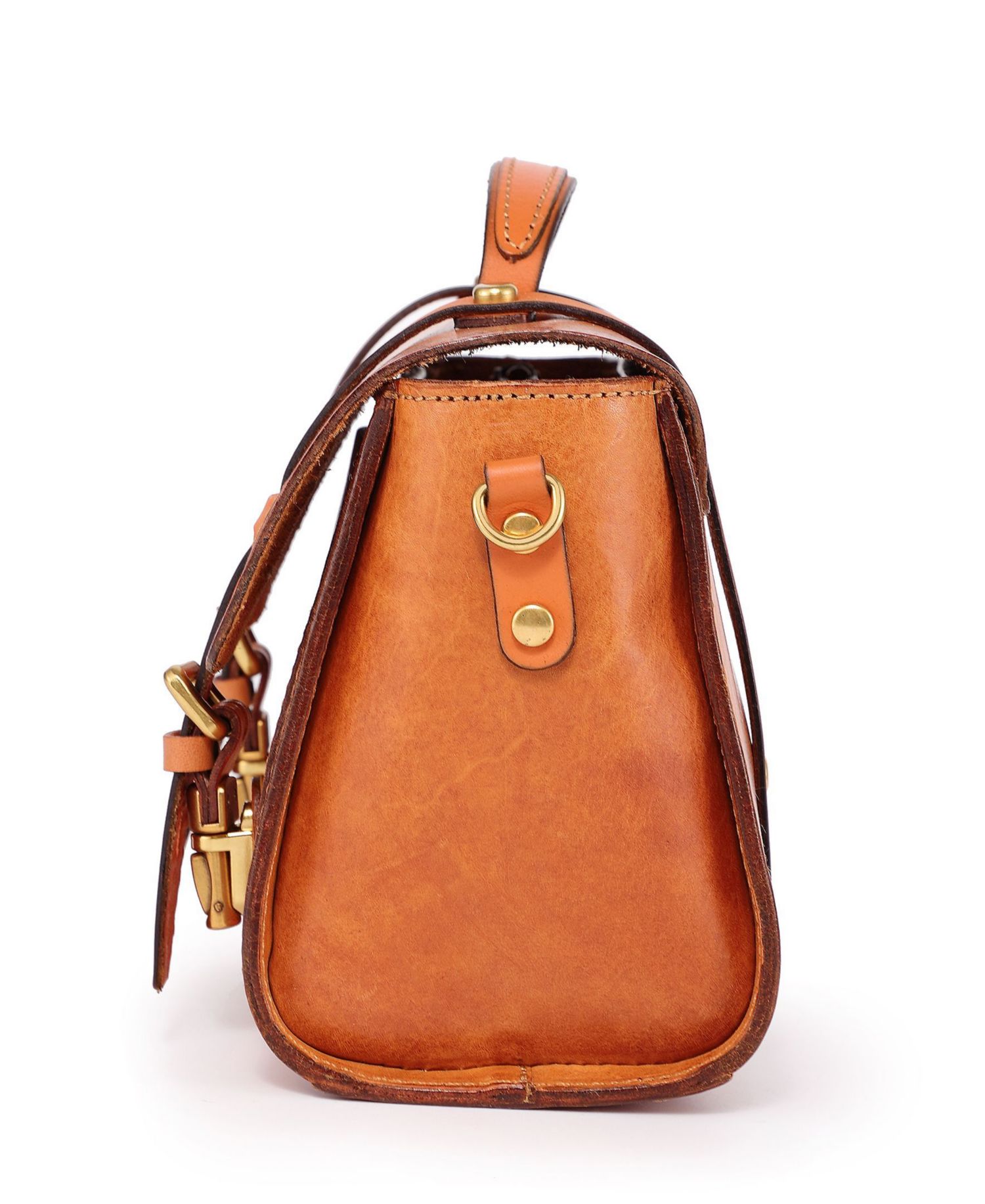Ficus Mini Leather Satchel Bag