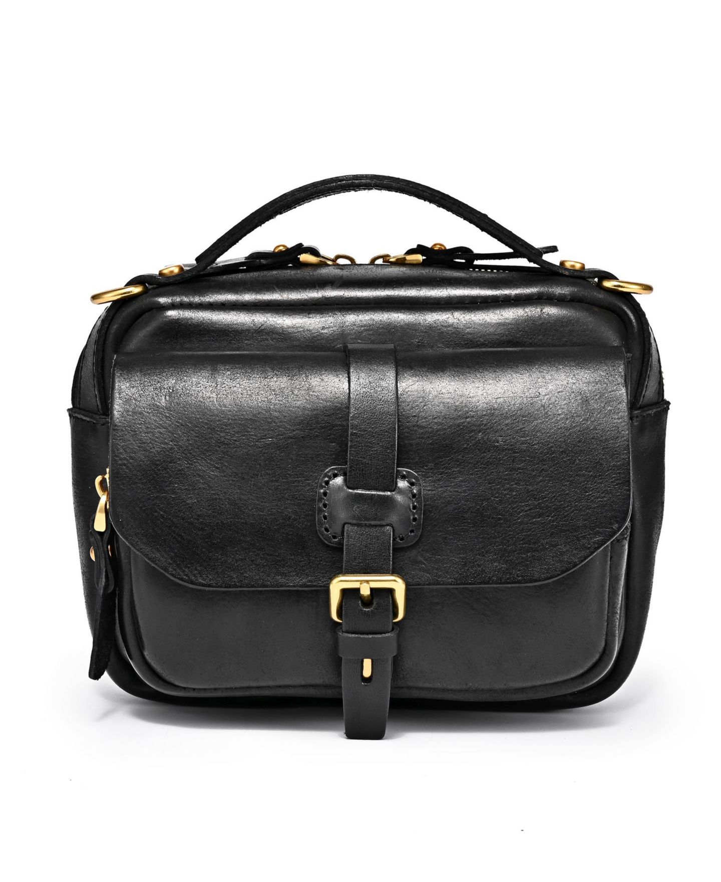 Женская сумка OLD TREND Genuine Leather Focus Crossbody, цвет: Чёрный — фото 2
