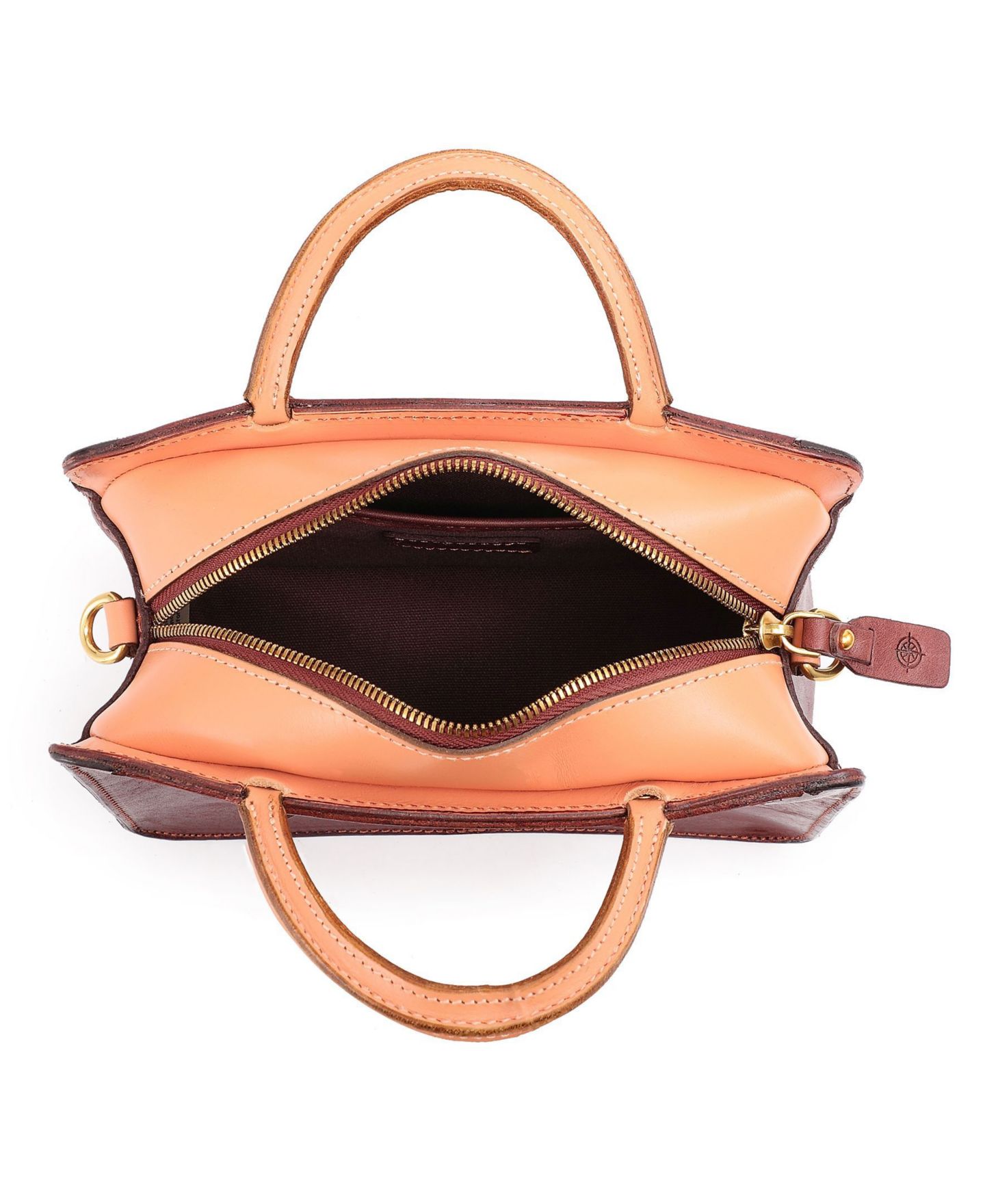 Женская сумка OLD TREND Genuine Leather Vinca Mini, цвет: Коричневый / Бежевый — фото 3