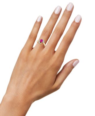 Ruby (1 ct. t.w.) & Diamond (1/5 ct. t.w.) Ring in 10k Gold