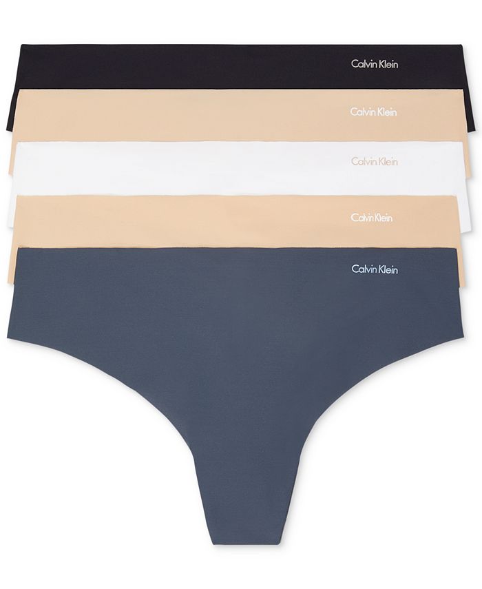 CALVIN KLEIN Invisibles High Waisted Thong Panty Underwear Womens