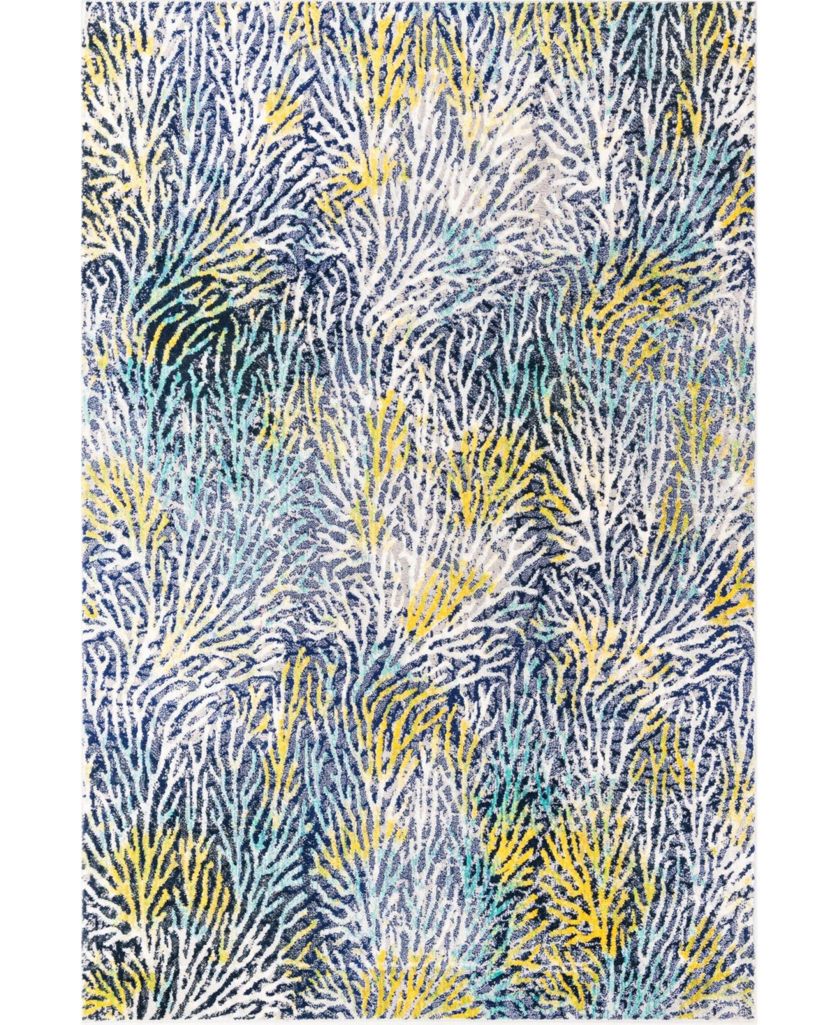 Bayshore Home Beau Seaweed 6' x 9' Area Rug - Blue