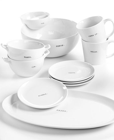 The Cellar Whiteware Words Collection