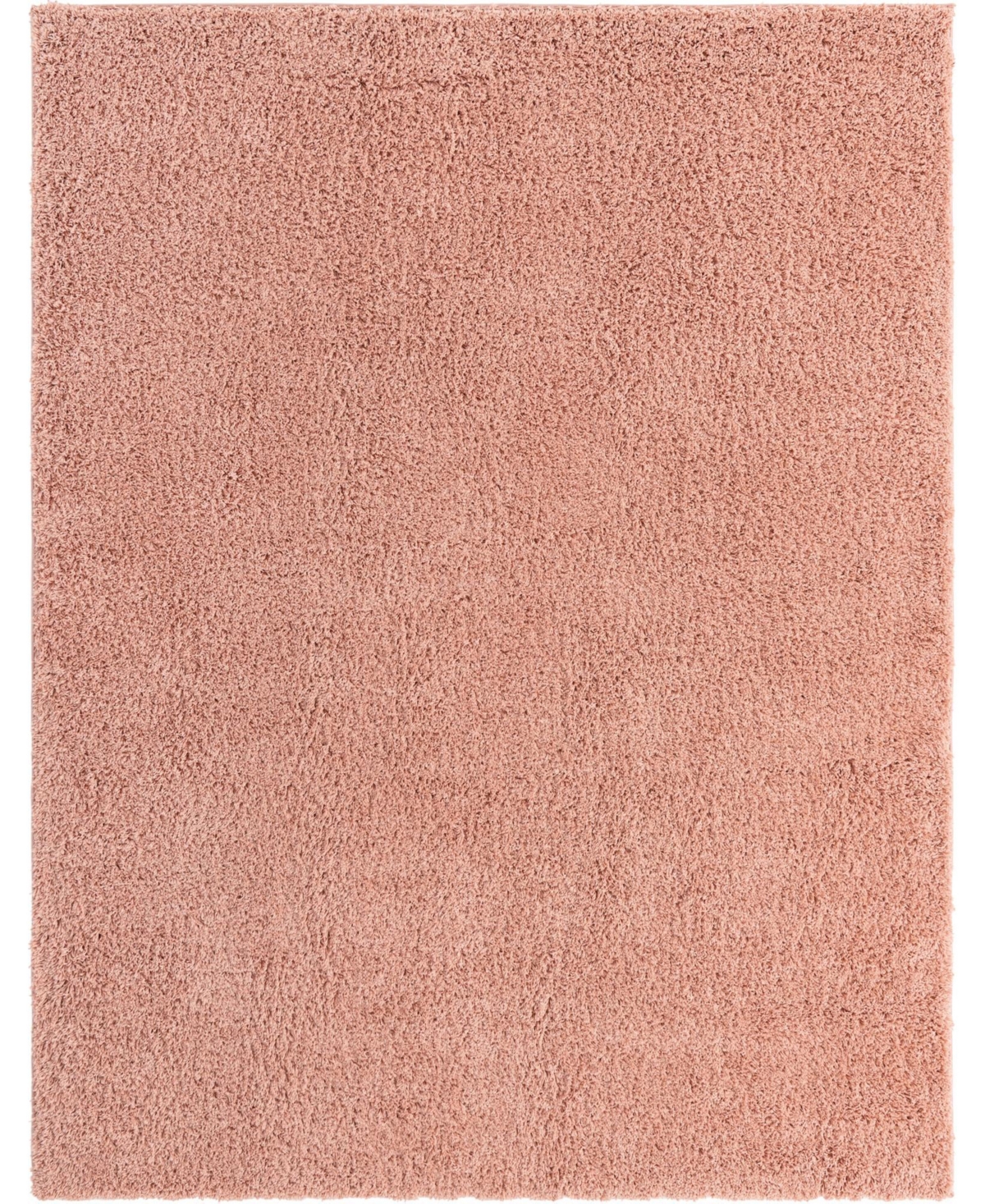 Bayshore Home Always Shag Solid 8' x 10' Area Rug - Rose